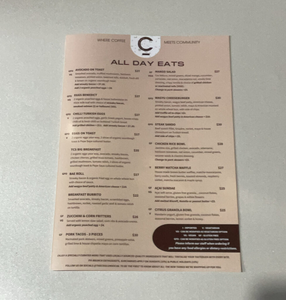Menus