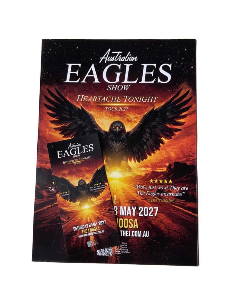 Australian Eagles Show poster and DL flyer printed by Noosa Graphica