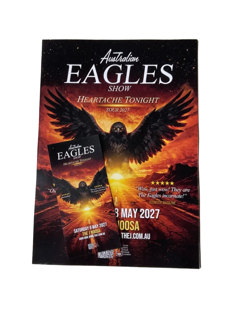Australian Eagles Show poster and DL flyer printed by Noosa Graphica